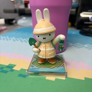 Explorer Bunny Figurine with Shovel and Lantern